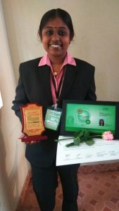 Best Student Speaker at CA Students Conference - Sreelakshmi